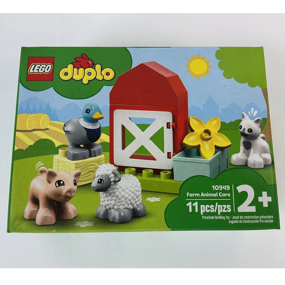 LEGO Duplo Farm Animal Care 10949 Preschool Building Toy 11 Pieces Ages 2+